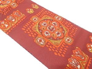 花鳥模様織り出し名古屋帯